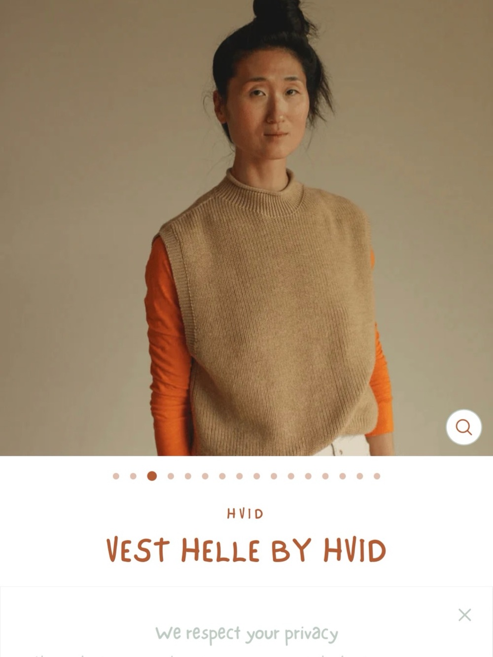 Hvid Helle vest